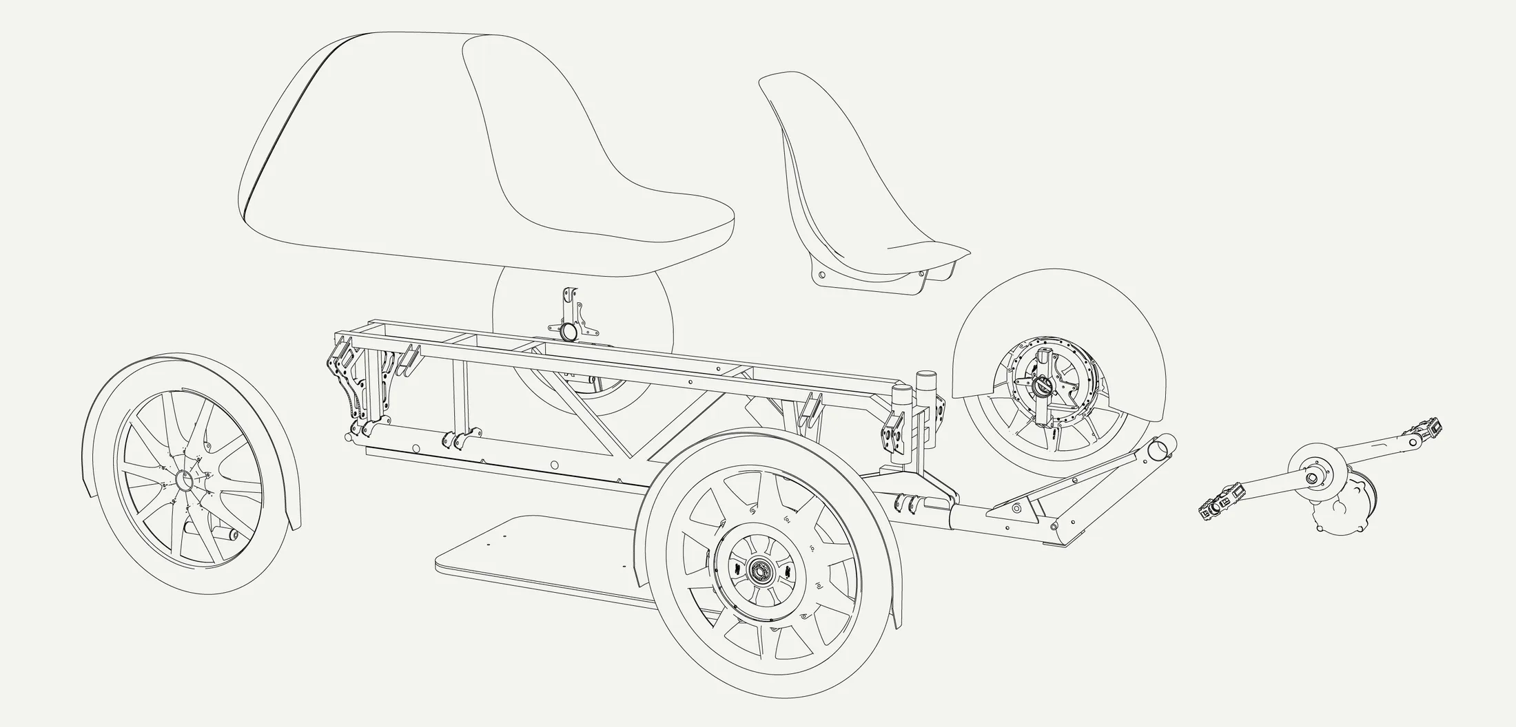 Vue éclatée du kit Supercycle
