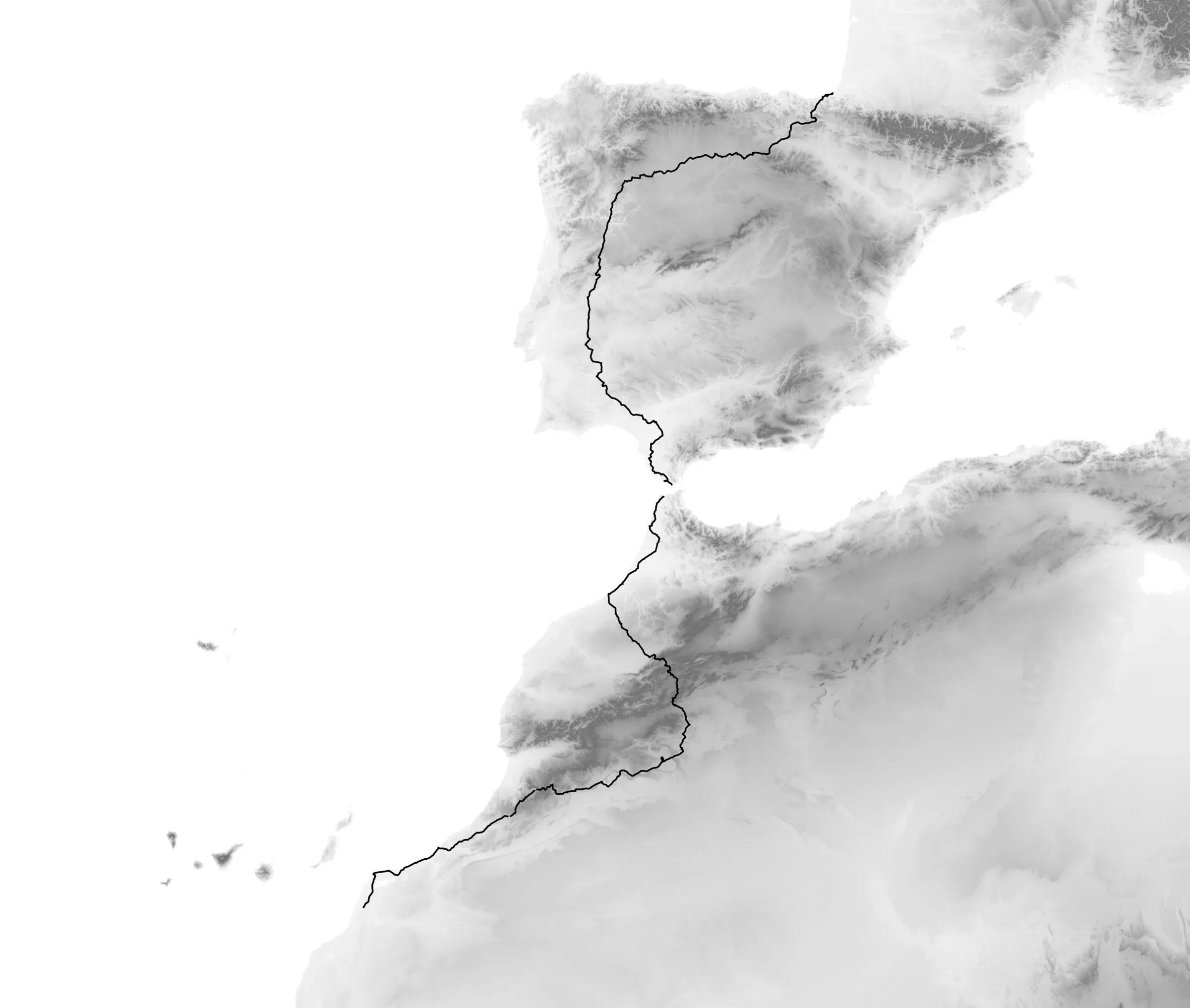 Carte du parcours du Sun Trip Maroc 2026, de Laâyoune à la France